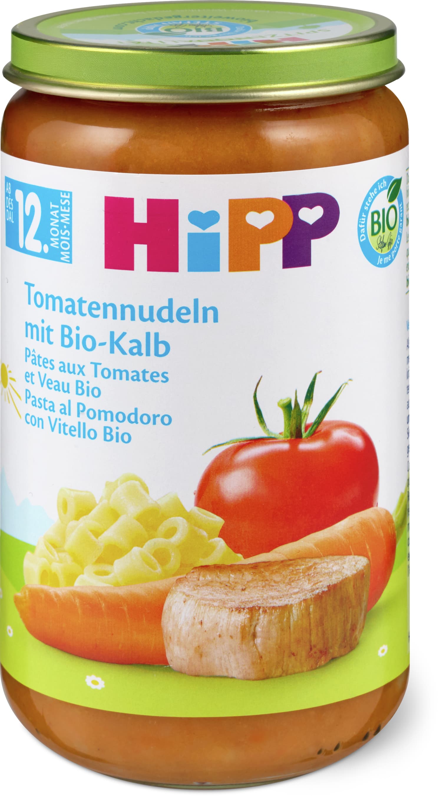 Hipp Tomatennudeln mit Bio-Kalb 250g